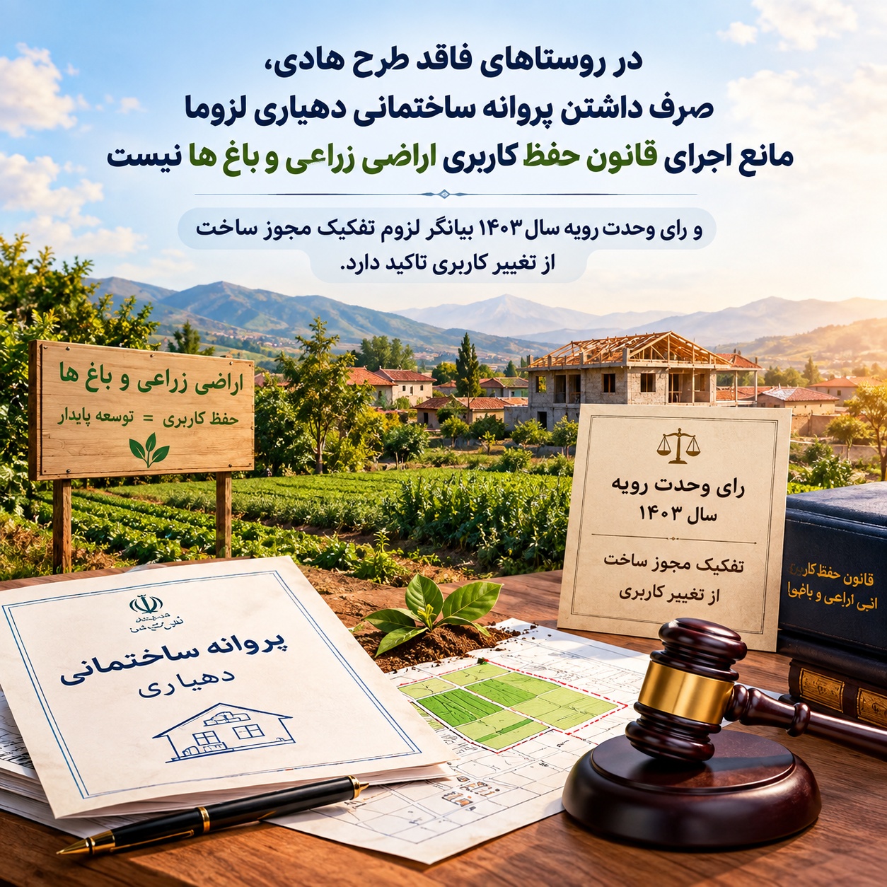 ایا پروانه دهیاری مانع تخریب خانه روستایی می شود